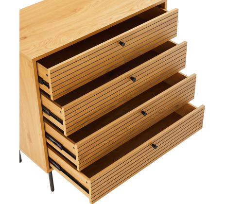 Lipasto LINE 80x40xH85cm, melamiini tammenkuorella