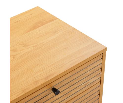 Yöpöytä LINE 2 laatikolla 50x40xH50cm, melamiini tammenkuorella