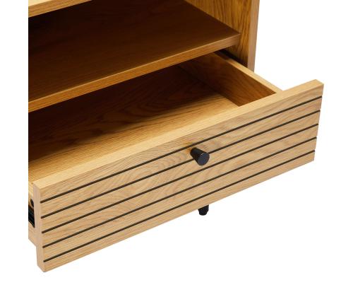 Yöpöytä LINE 50x40xH50cm, melamiini tammen kuorella