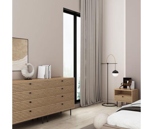 Yöpöytä LINE 50x40xH50cm, melamiini tammen kuorella