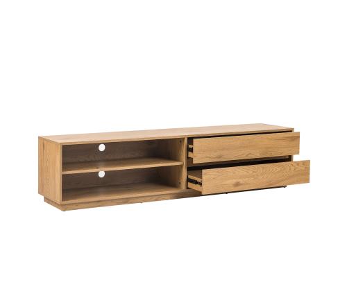 TV-pöytä SACHA 180x40xH43cm, melamiini tammen kuorella