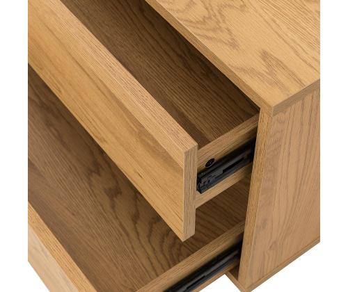 TV-pöytä SACHA 180x40xH43cm, melamiini tammen kuorella