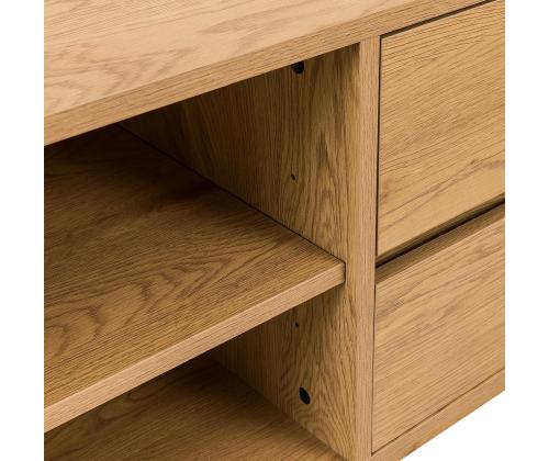 TV-pöytä SACHA 180x40xH43cm, melamiini tammen kuorella