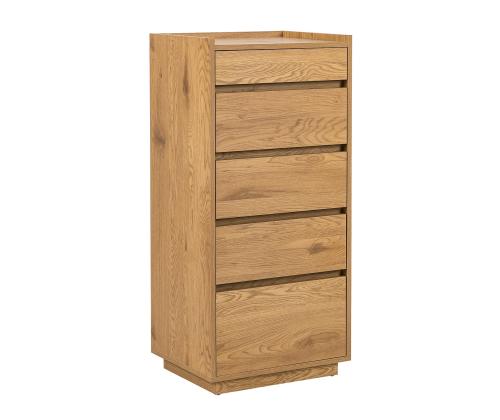 Lipasto SACHA 50x40xH109cm, melamiini tammenkuorella