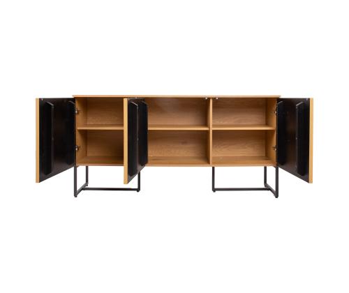 Lipasto HAMPTON 160x40xH80cm, melamiini tammenkuorella