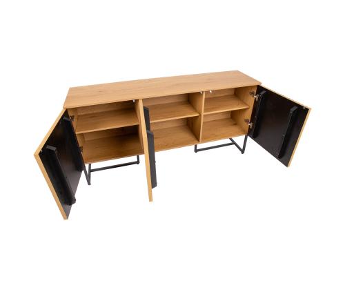 Lipasto HAMPTON 160x40xH80cm, melamiini tammenkuorella