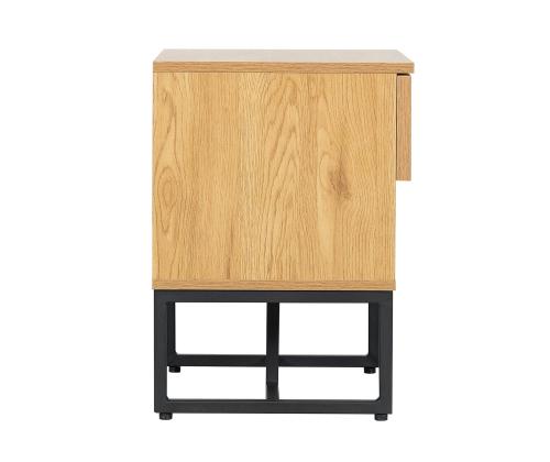 Yöpöytäkaappi HAMPTON 50x40xH55cm, melamiini tammenkuorella