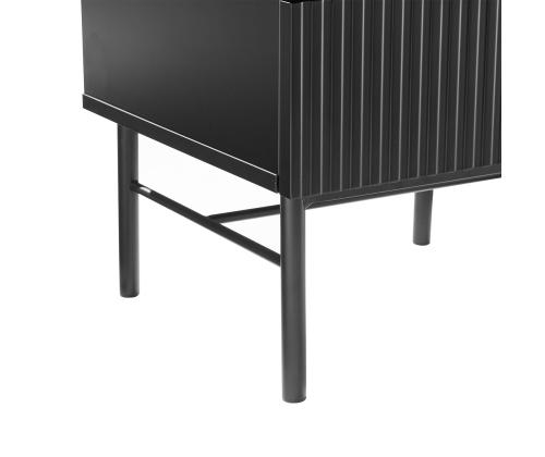 Yöpöytä SEQUENCE kahdella laatikolla 45x40xH55cm, musta