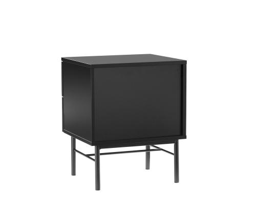 Yöpöytä SEQUENCE kahdella laatikolla 45x40xH55cm, musta