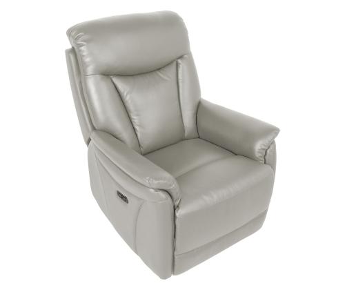 Nojatuoli BALDWIN electric lift recliner 82x95xH108cm, beige nahkaa
