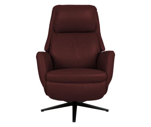 Nojatuoli DAMIANO sähköinen lepotuoli 72x84xH116cm, tummanpunainen iho