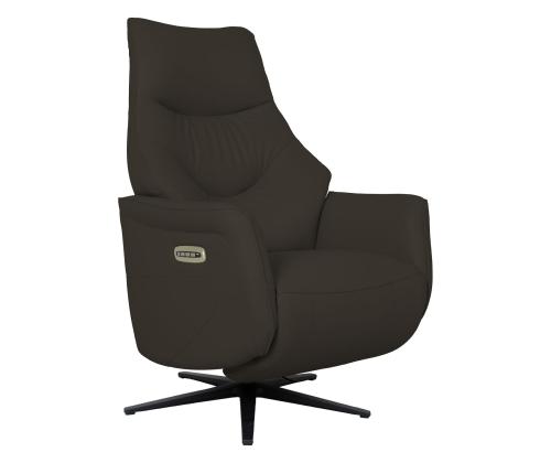 Nojatuoli DAYANA sähköinen lepotuoli 74x84xH115cm, ruskeaa nahkaa