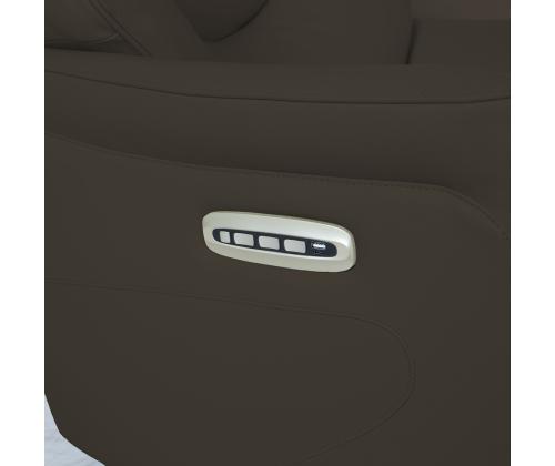 Nojatuoli DAYANA sähköinen lepotuoli 74x84xH115cm, ruskeaa nahkaa