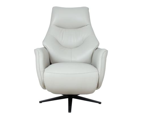 Nojatuoli DAYANA sähköinen lepotuoli 74x84xH115cm, beige nahkaa