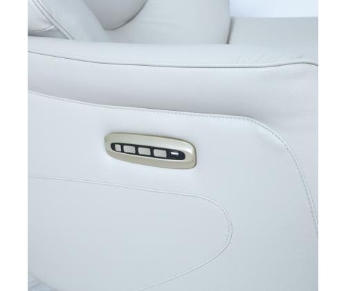 Nojatuoli DAYANA sähköinen lepotuoli 74x84xH115cm, beige nahkaa