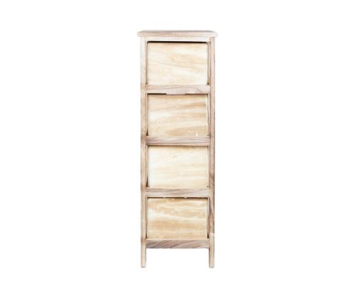 Kerrossänky MIHKLI 4-laatikko 26x32x81cm, luonnonvalkoinen