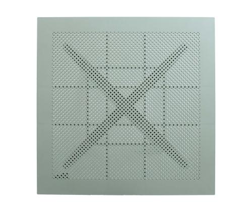 Pöytä MANGO 80x80xK75cm, vihreä-harmaa muovi