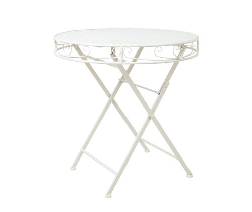 Pöytä SANDY D70xH73cm, antiikkivalkoinen