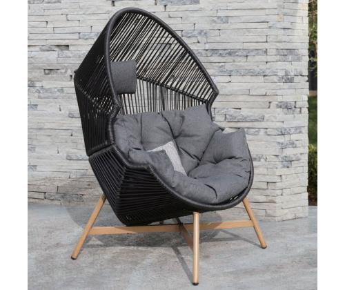 Lepotuoli HELSINKI 98x101xH142cm, musta