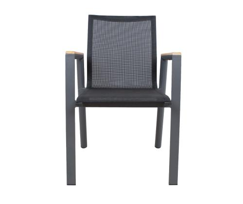 Tuoli TAMPERE musta, 56x63xH90cm, alumiini