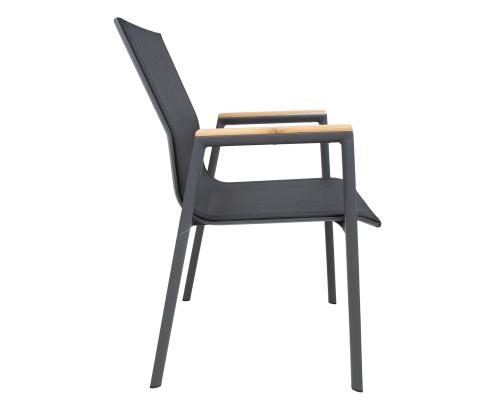 Tuoli TAMPERE musta, 56x63xH90cm, alumiini