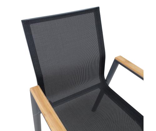 Tuoli TAMPERE musta, 56x63xH90cm, alumiini