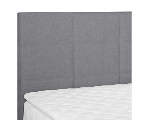 Mannermainen sänky LEVI 120x200cm, patjalla, harmaa, 123x210xH114,5cm