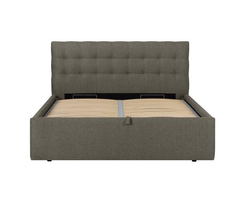 Sänky LEENA 160x200cm, tumma beige, 176x221xH110cm