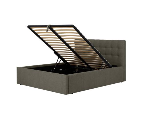 Sänky LEENA 160x200cm, tumma beige, 176x221xH110cm