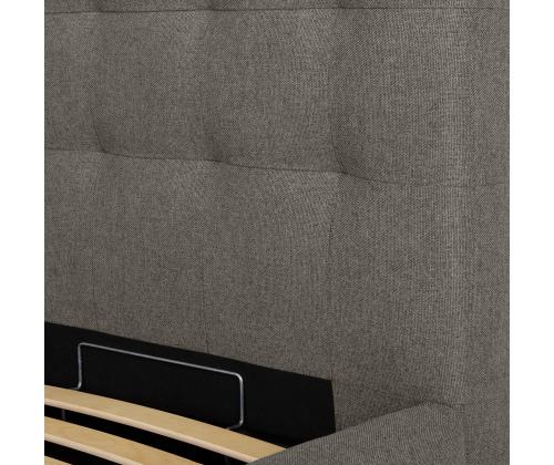 Sänky LEENA 160x200cm, tumma beige, 176x221xH110cm