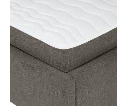 Mannermainen sänky LEENA 160x200cm, patjalla, tumma beige, 176x221xH110cm