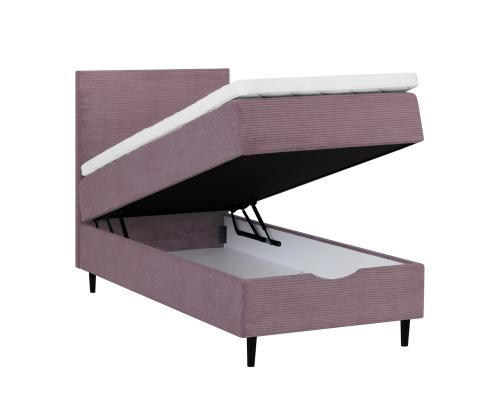 Mannermainen sänky LAARA 90x200cm, pinkki