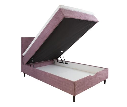 Mannermainen sänky LAARA 120x200cm, pinkki