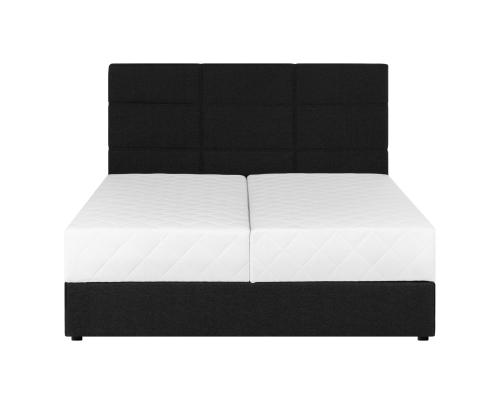 Mannermainen sänky LEIKO 160x200cm, musta
