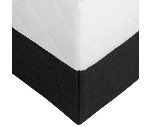 Mannermainen sänky LEIKO 160x200cm, musta