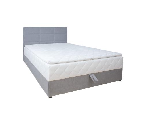 Mannermainen sänky LEVI 140x200cm, patja, harmaa
