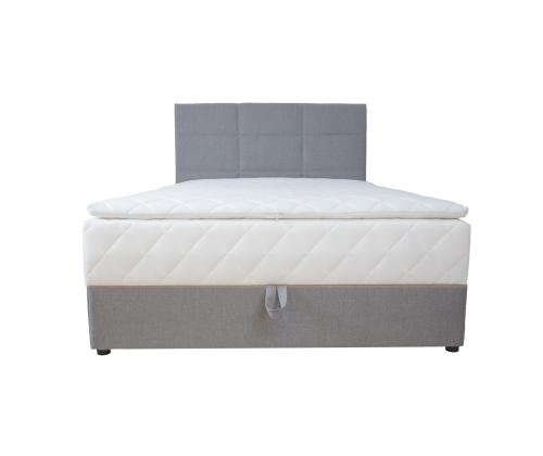 Mannermainen sänky LEVI 140x200cm, patja, harmaa