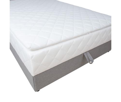 Mannermainen sänky LEVI 140x200cm, patja, harmaa