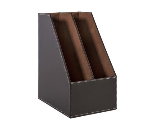 Asiakirjateline WALTER 18x27xH34cm tummanruskea, synteettinen nahka