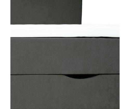 Mannermainen sänky LAARA 90x200cm, tummanharmaa, 91x208xK119cm