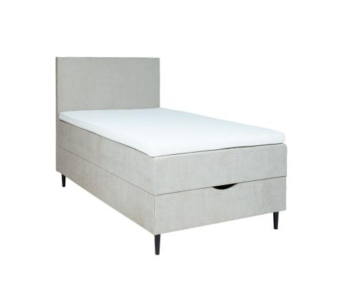 Mannermainen sänky LAARA 90x200cm, tumma beige, 91x208xK119cm