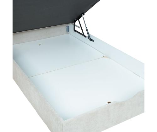 Mannermainen sänky LAARA 90x200cm, tumma beige, 91x208xK119cm