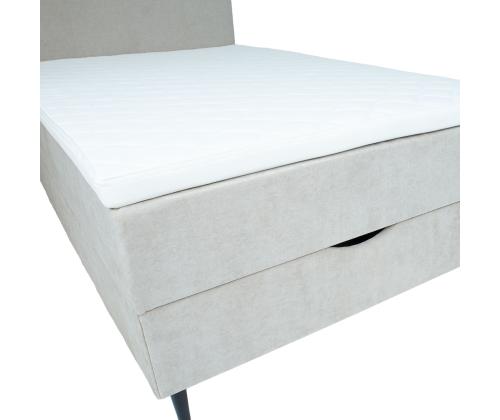 Mannermainen sänky LAARA 90x200cm, tumma beige, 91x208xK119cm