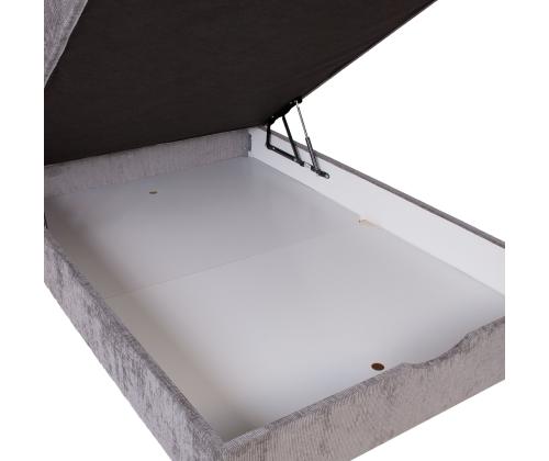 Mannermainen sänky LAARA 120x200cm, harmaa, 121x208xK119cm