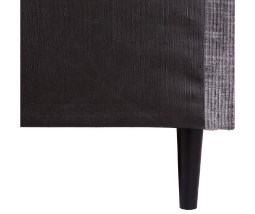 Mannermainen sänky LAARA 120x200cm, grafiitti, 121x208xK119cm