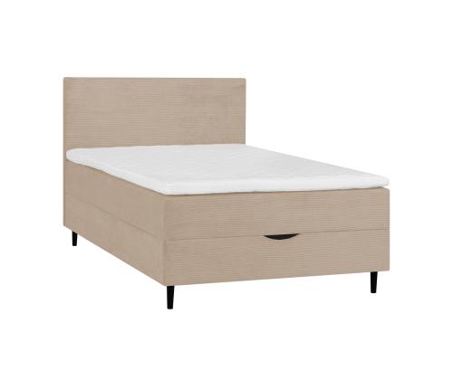 Mannermainen sänky LAARA 120x200cm, tumma beige, 121x208xK119cm