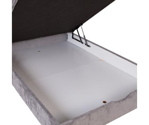 Mannermainen sänky LAARA 140x200cm, harmaa, 141x208xK119cm