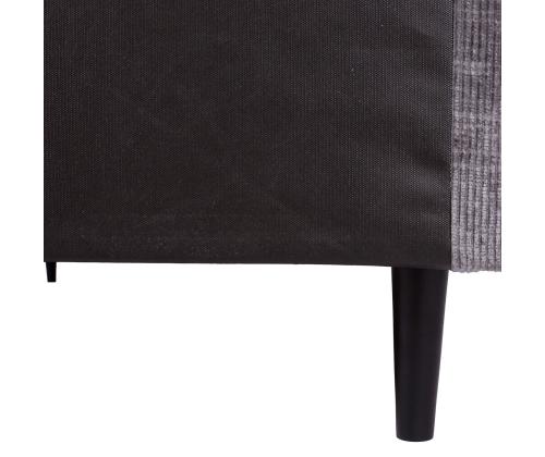 Mannermainen sänky LAARA 140x200cm, grafiitti, 141x208xK119cm