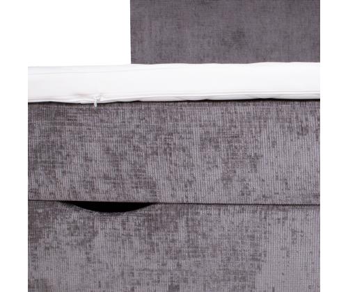 Mannermainen sänky LAARA 140x200cm, grafiitti, 141x208xK119cm