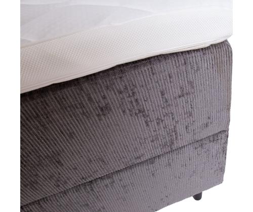 Mannermainen sänky LAARA 140x200cm, grafiitti, 141x208xK119cm